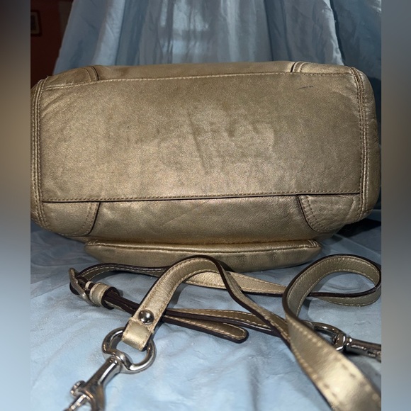 Coach 2008 Metallic Leather Two Way Bag Satchel - Picture 7 of 15